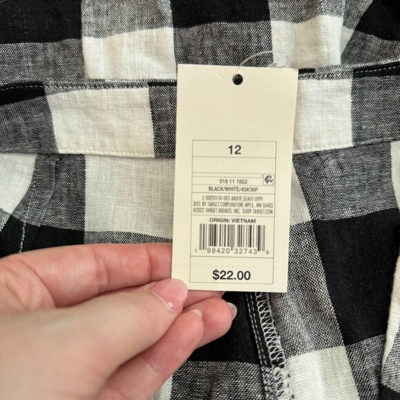 a new day Black and White Checkered Skort - Picture 4 of 11